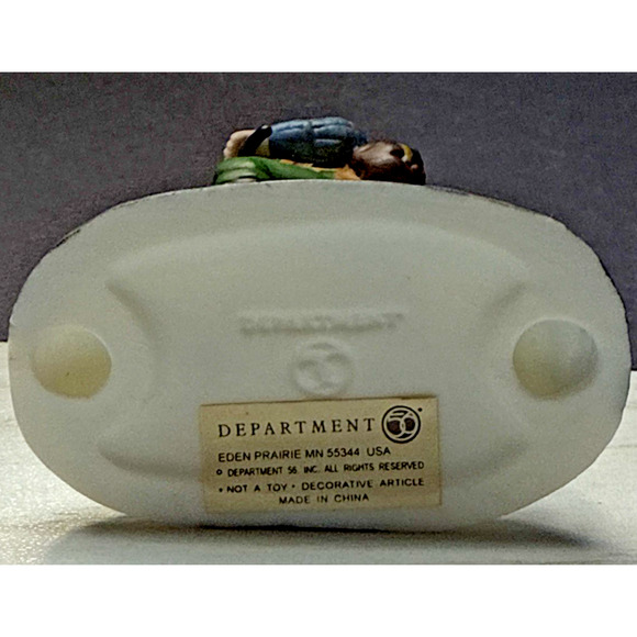 Vintage Dept 56 New England Village Series Pennyfarthing Pedaling No Box - Picture 7 of 9